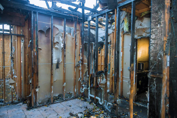 Professional Fire Damage Restoration technician working in Dayton, VA